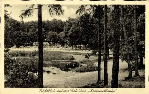 Ak Berlin Zehlendorf, Cafe-Restaurant Krumme Lanke