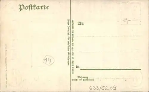 Präge Wappen Passepartout Ak Mannheim in Baden, Friedrichsring