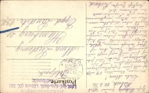 Ak Hansestadt Lübeck, Mühlenstraße