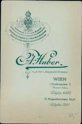 Foto Wien, Kuk Armee, Soldat in Uniform, Portrait