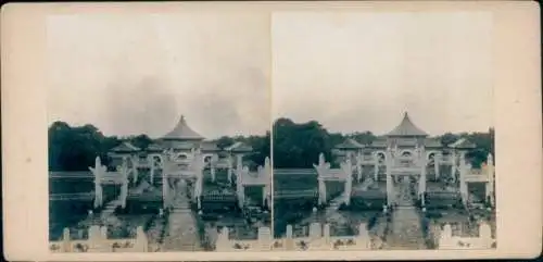 Stereo Foto China, Tempel