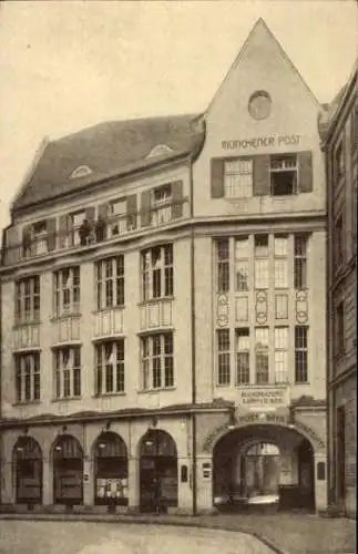 Ak München Bayern, Buchdruckerei G. Birk, Münchener Post