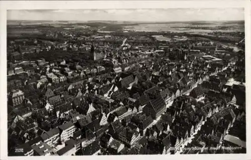 Ak Ulm an der Donau, Blick von Münster