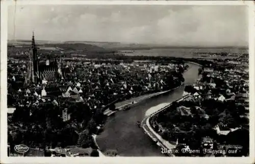Ak Ulm an der Donau, Fliegeraufnahme