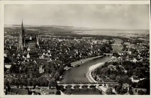 Ak Ulm an der Donau, Fliegeraufnahme