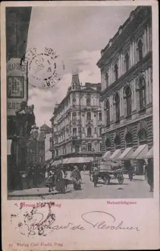 Ak Praha Prag Tschechien, Melantrichgasse