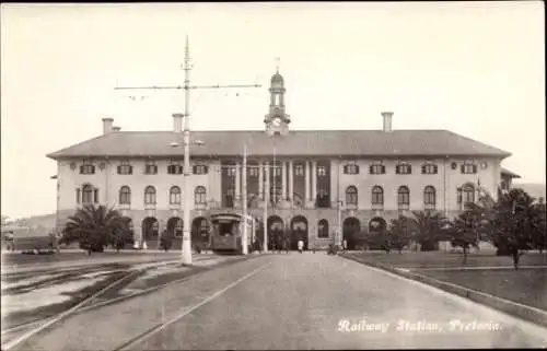 Ak Pretoria Südafrika, Bahnhof