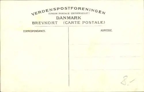 Ak Viborg Dänemark, Jernbanegade, Hotel