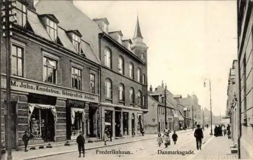 Ak Frederikshavn Dänemark, Danmarksgade, Fotografisches Atelier M. Johs. Knudstrup