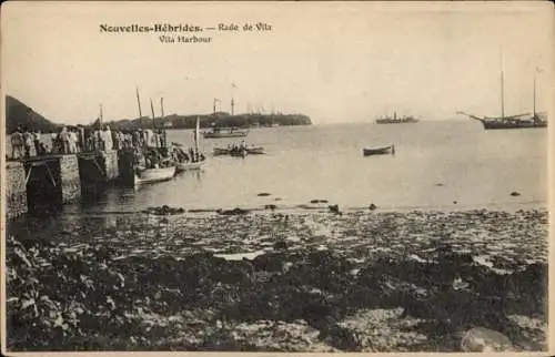 CPA Neue Hebriden Vanuatu, Rade de Vila, Vila Harbour