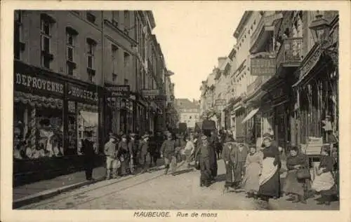 Ak Maubeuge Nord, Rue de Mons