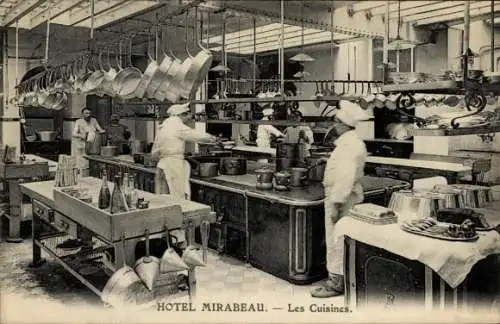 CPA Hotel Mirabeau, Les Cuisines