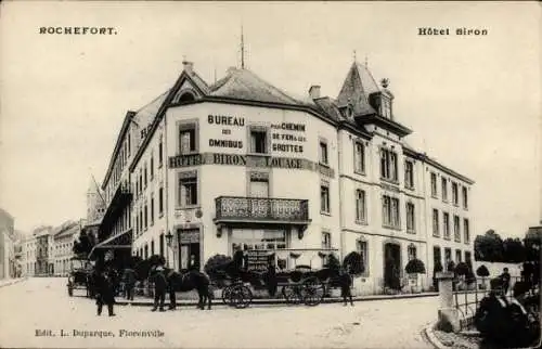 Ak Rochefort Wallonien Namur, Hotel Biron