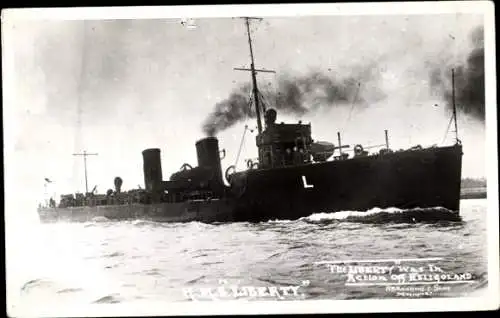 Ak Britisches Kriegsschiff H.M.S. Liberty, Royal Navy