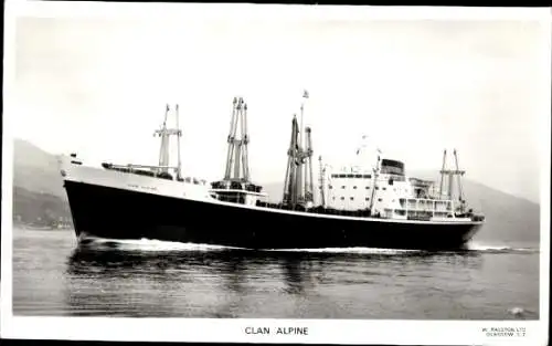 Ak Frachtschiff Clan Alpine