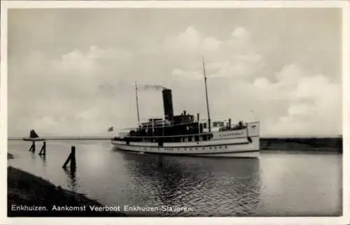 Ak Enkhuizen, Ankomst Veerboot Enkhuizen-Slavoren