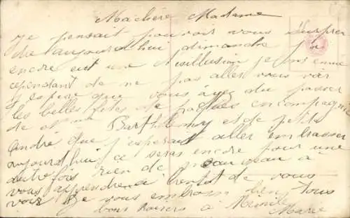 Ak Frau mit Regenschirm, Portrait