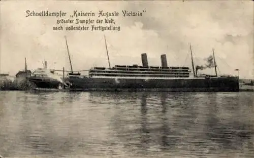 Ak Schnelldampfer Kaiserin Auguste Victoria, HAPAG