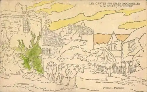 CPA Reklame, Belle Jardiniere, Paris, Rue du Pont-Neuf 2