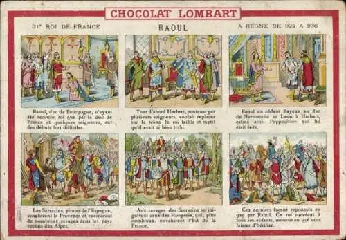 CPA Reklame, Ancienne Chocolaterie de France, Chocolat Lombart