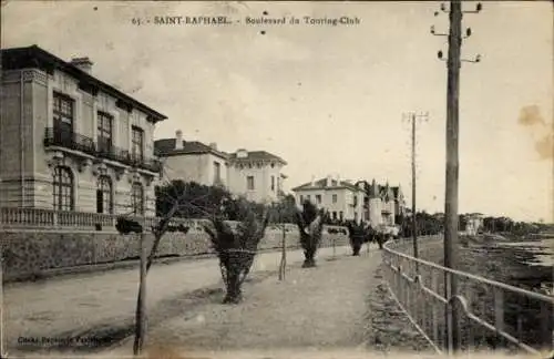Ak Saint Raphaël Var, Boulevard de Touring Club