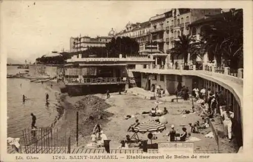 Ak Saint Raphaël Var, Meeresbadeanstalt