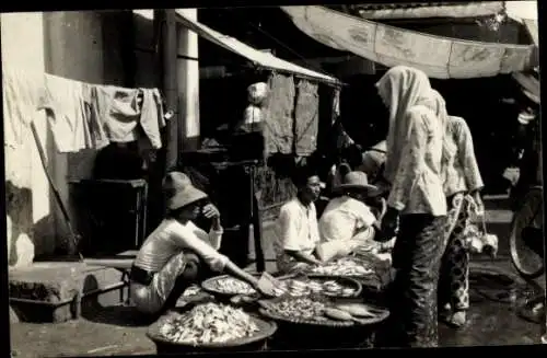 Ak Asien, Fischmarkt