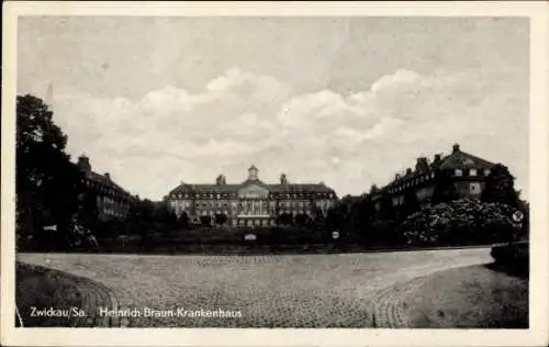 Ak Zwickau in Sachsen, Heinrich-Braun-Krankenhaus