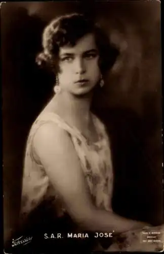Ak Prinzessin Maria José, Marie José von Belgien, Portrait
