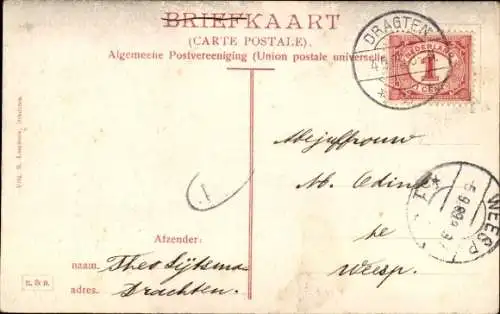 Ak Olterterp Friesland Niederlande, Haus Olterterp