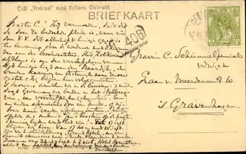 Ak Oisterwijk Nordbrabant Niederlande, Cafe Venkraai, nabij Kollven