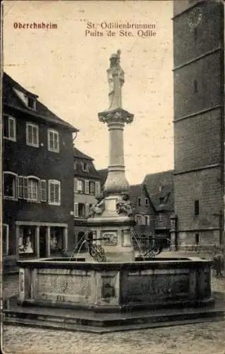 Ak Obernai Oberehnheim Elsass Bas Rhin,  St. Odilienbrunnen