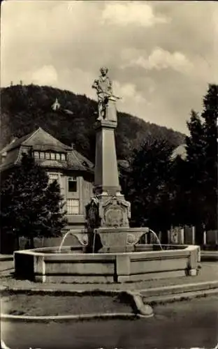 Ak Suhl in Thüringen, Markt, Denkmal