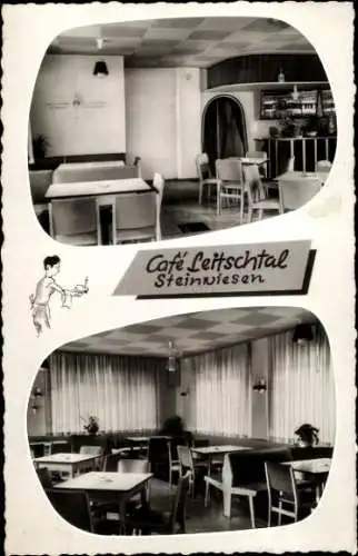 Ak Steinwiesen in Oberfranken, Cafe Leitschtal