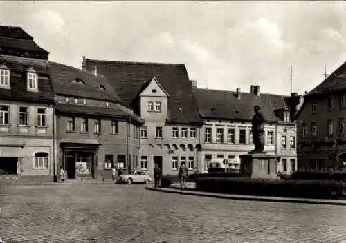 Ak Lutherstadt Eisleben, Lenindenkmal am August-Bebel-Platz