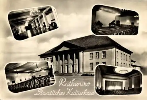 Ak Rathenow im Havelland, Staatliches Kulturhaus, Innenansicht