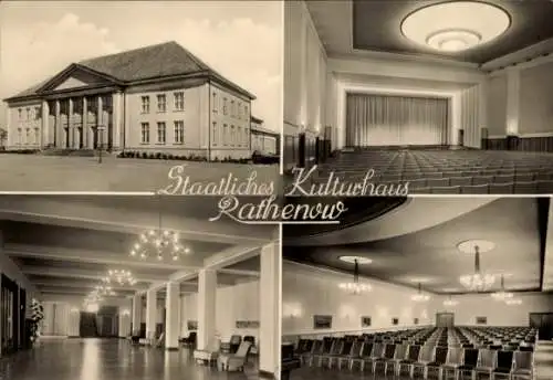 Ak Rathenow im Havelland, Staatliches Kulturhaus, Innenansicht