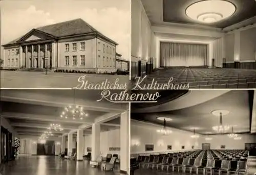 Ak Rathenow im Havelland, Staatliches Kulturhaus, Innenansicht
