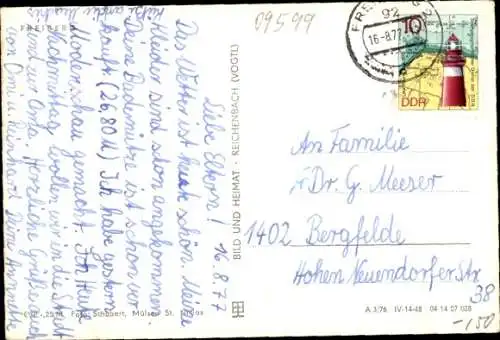 Ak Freiberg in Sachsen, Gesamtansicht