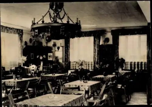 Ak Lehde Lübbenau im Spreewald, Café Venedig, Gastraum