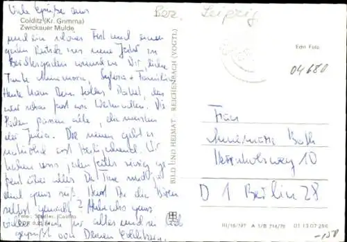 Ak Colditz in Sachsen, Zwickauer Mulde