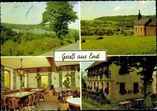 Ak End Bad Staffelstein am Main Oberfranken, Gasthof Pension Adlerbräu, Innenansicht