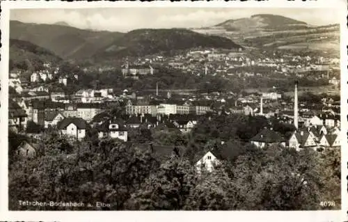 Ak Podmokly Bodenbach Děčín Tetschen an der Elbe Region Aussig, Panorama