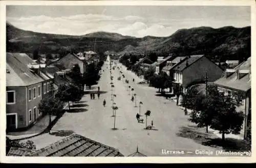 Ak Цетиње Cetinje Montenegro, Straßenansicht