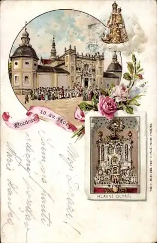 Litho Příbram Pibrans Mittelböhmen, Hlavni Oltar, Kloster Svata Hora