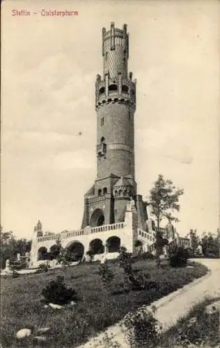 Ak Stettin Pommern, Partie am Quistorpturm m. Umgebung