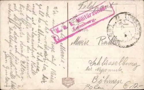 Ak Lwiw Lwów Lemberg Ukraine, Österr. - Ungar. Bank