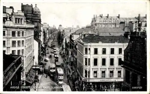 Ak Glasgow Schottland, Argyle Straße