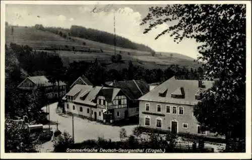 Ak Deutsch Georgenthal Neuhausen Erzgebirge, Gasthaus mit Umgebung
