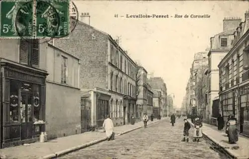 CPA Levallois-Perret-Hauts-de-Seine, Rue de Cormeille